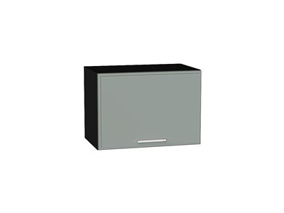 Шкаф верхний горизонтальный Квадро Graphite, Аквамарин, 360, 500 В*Ш*Г 358*500*321, фасад МДФ  Аквамарин, корпус  Graphite ms2510VVT_72910