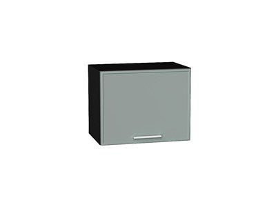 Шкаф верхний горизонтальный Квадро Graphite, Аквамарин, 450 В*Ш*Г 358*450*321, фасад МДФ  Аквамарин, корпус  Graphite ms2510VVT_74909
