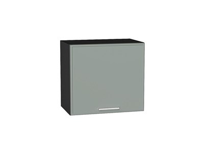 Шкаф верхний горизонтальный Квадро Graphite, Аквамарин, 460, 500 В*Ш*Г 458*500*321, фасад МДФ  Аквамарин, корпус  Graphite ms2510VVT_72913