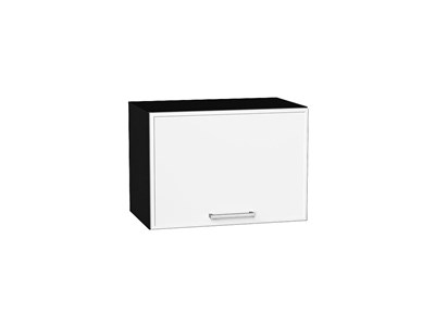 Шкаф верхний горизонтальный Квадро Graphite, Белый, 360, 500 В*Ш*Г 358*500*321, фасад МДФ  Белый, корпус  Graphite ms2510VVT_72898
