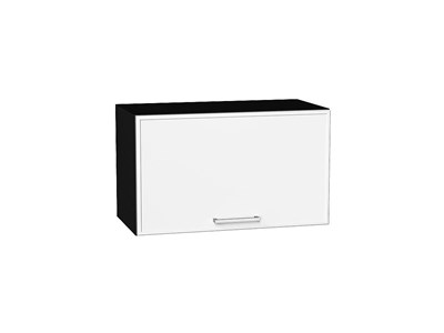 Шкаф верхний горизонтальный Квадро Graphite, Белый, 360, 600 В*Ш*Г 358*600*321, фасад МДФ  Белый, корпус  Graphite ms2510VVT_72899