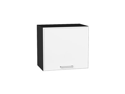 Шкаф верхний горизонтальный Квадро Graphite, Белый, 460, 500 В*Ш*Г 458*500*321, фасад МДФ  Белый, корпус  Graphite ms2510VVT_72901