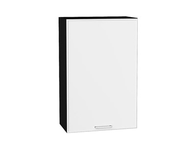 Шкаф верхний с 1-ой дверцей Квадро Graphite, Белый, 920, 600 В*Ш*Г 920*600*321, фасад МДФ  Белый, корпус  Graphite ms2510VVT_73126