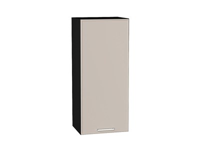 Шкаф верхний с 1-ой дверцей Квадро Graphite, Кашемир, 920, 400 В*Ш*Г 920*400*321, фасад МДФ  Кашемир, корпус  Graphite ms2510VVT_73111
