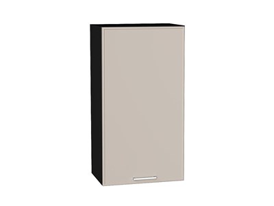 Шкаф верхний с 1-ой дверцей Квадро Graphite, Кашемир, 920, 500 В*Ш*Г 920*500*321, фасад МДФ  Кашемир, корпус  Graphite ms2510VVT_73113