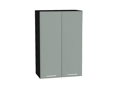 Шкаф верхний с 2-мя дверцами Квадро Graphite, Аквамарин, 920, 600 В*Ш*Г 920*600*321, фасад МДФ  Аквамарин, корпус  Graphite ms2510VVT_73181