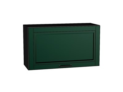 Шкаф верхний горизонтальный Дублин Graphite, Special Green, 460, 800 В*Ш*Г 458*800*318, фасад МДФ  Special Green, корпус  Graphite ms2510VVT_72860