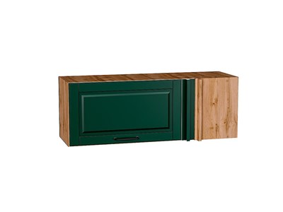 Шкаф верхний прямой угловой горизонтальный Дублин Дуб Вотан, Special Green В*Ш*Г 358*1000*350, фасад МДФ  Special Green, корпус  Дуб Вотан ms2510VVT_74929