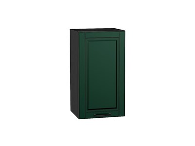 Шкаф верхний с 1-ой дверцей Дублин Graphite, Special Green, 720, 400 В*Ш*Г 716*400*318, фасад МДФ  Special Green, корпус  Graphite ms2510VVT_73009