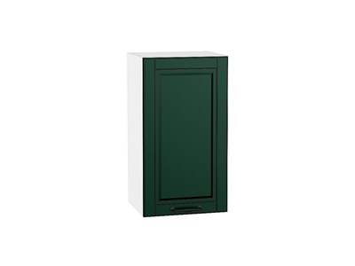 Шкаф верхний с 1-ой дверцей Дублин Белый, Special Green, 720, 400 В*Ш*Г 716*400*318, фасад МДФ  Special Green, корпус  Белый ms2510VVT_72961