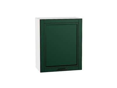 Шкаф верхний с 1-ой дверцей Дублин Белый, Special Green, 720, 600 В*Ш*Г 716*600*318, фасад МДФ  Special Green, корпус  Белый ms2510VVT_72964