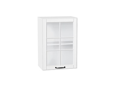 Шкаф верхний с 1-ой остекленной дверцей Дублин Белый, Special White, 720, 500 В*Ш*Г 716*500*318, фасад МДФ/Стекло  Special White, корпус  Белый ms2510VVT_74314