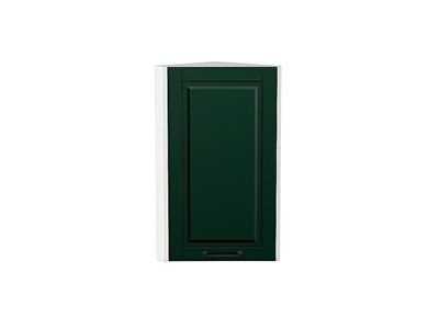 Шкаф верхний торцевой Дублин Белый, Special Green, 720 В*Ш*Г 716*300*304, фасад МДФ  Special Green, корпус  Белый ms2510VVT_73189