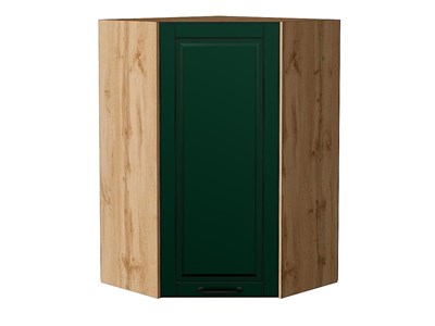 Шкаф верхний угловой Дублин Дуб Вотан, Special Green, 920 В*Ш*Г 920*600*600, фасад МДФ  Special Green, корпус  Дуб Вотан ms2510VVT_73230