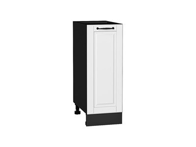 Шкаф нижний с 1-ой дверцей Дублин Graphite, Special White, 300 В*Ш*Г 816*300*478, фасад МДФ  Special White, корпус  Graphite ms2510VVT_73391