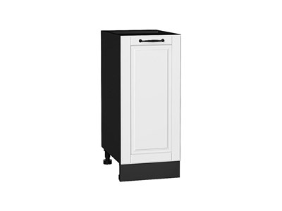 Шкаф нижний с 1-ой дверцей Дублин Graphite, Special White, 350 В*Ш*Г 816*350*478, фасад МДФ  Special White, корпус  Graphite ms2510VVT_73392