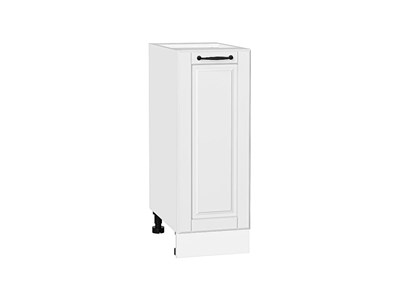 Шкаф нижний с 1-ой дверцей Дублин Белый, Special White, 300 В*Ш*Г 816*300*478, фасад МДФ  Special White, корпус  Белый ms2510VVT_73363