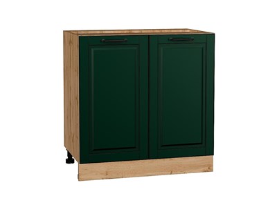 Шкаф нижний с 2-мя дверцами Дублин Дуб Вотан, Special Green, 800 В*Ш*Г 816*800*478, фасад МДФ  Special Green, корпус  Дуб Вотан ms2510VVT_73528