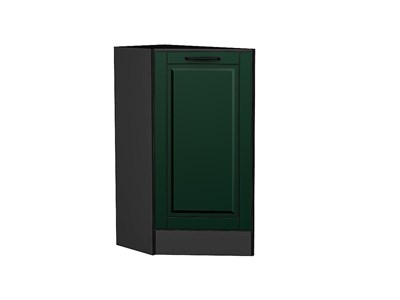 Шкаф нижний торцевой Дублин Graphite, Special Green В*Ш*Г 816*296*552, фасад МДФ  Special Green, корпус  Graphite ms2510VVT_73676
