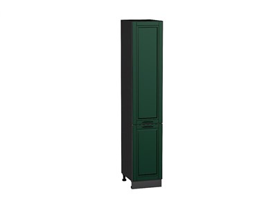 Шкаф пенал с 2-мя дверцами Дублин Graphite, Special Green, 2140, 400 В*Ш*Г 2132*400*574, фасад МДФ  Special Green, корпус  Graphite ms2510VVT_73764