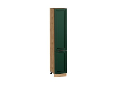 Шкаф пенал с 2-мя дверцами Дублин Дуб Вотан, Special Green, 2140, 400 В*Ш*Г 2132*400*574, фасад МДФ  Special Green, корпус  Дуб Вотан ms2510VVT_73743