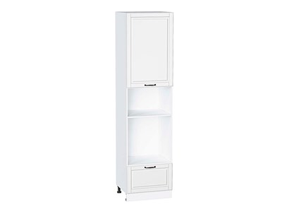 Шкаф пенал с 1-ой дверцей и ящиком под технику Дублин Белый, Special White, 2340 В*Ш*Г 2336*600*574, фасад МДФ  Special White, корпус  Белый ms2510VVT_73693