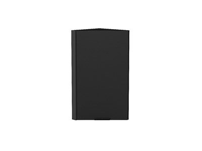 Шкаф верхний торцевой Евро Graphite, Антрацит, 720 В*Ш*Г 716*300*304, фасад МДФ  Антрацит, корпус  Graphite ms2510VVT_59143