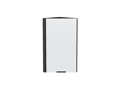 Шкаф верхний торцевой Евро Лайн Graphite, Белый, 720 В*Ш*Г 716*300*304, фасад МДФ  Белый, корпус  Graphite ms2510VVT_59390