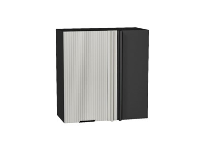 Шкаф верхний прямой угловой Евро Лайн Graphite, Агат, 720, 700 В*Ш*Г 716*700*345, фасад МДФ  Агат, корпус  Graphite ms2510VVT_60336