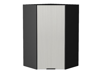 Шкаф верхний угловой Евро Лайн Graphite, Агат, 920 В*Ш*Г 920*600*600, фасад МДФ  Агат, корпус  Graphite ms2510VVT_59407