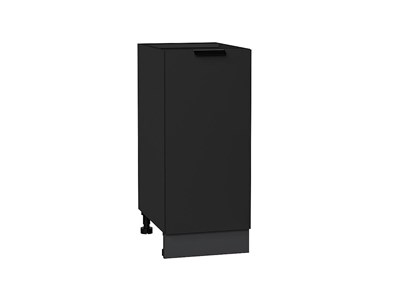 Шкаф нижний с 1-ой дверцей Евро Graphite, Антрацит, 350 В*Ш*Г 816*350*478, фасад МДФ  Антрацит, корпус  Graphite ms2510VVT_65371