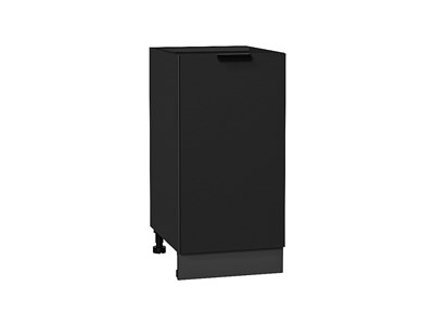Шкаф нижний с 1-ой дверцей Евро Graphite, Антрацит, 400 В*Ш*Г 816*400*478, фасад МДФ  Антрацит, корпус  Graphite ms2510VVT_59167