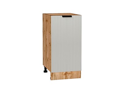 Шкаф нижний с 1-ой дверцей Евро Лайн Дуб Вотан, Агат, 400 В*Ш*Г 816*400*478, фасад МДФ  Агат, корпус  Дуб Вотан ms2510VVT_62035
