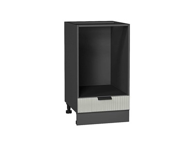 Шкаф нижний под духовку Евро Лайн Graphite, Агат, 450 В*Ш*Г 816*450*474, фасад МДФ  Агат, корпус  Graphite ms2510VVT_67239