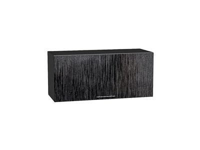 Шкаф верхний горизонтальный Валерия-М Graphite, Черный металлик дождь, 800 В*Ш*Г 358*800*318, фасад МДФ  Черный металлик дождь, корпус  Graphite ms2510VVT_37634