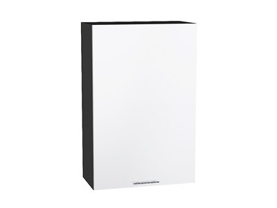 Шкаф верхний с 1-ой дверцей Валерия-М Graphite, Белый глянец, 920, 600 В*Ш*Г 920*600*318, фасад МДФ  Белый глянец, корпус  Graphite ms2510VVT_41114