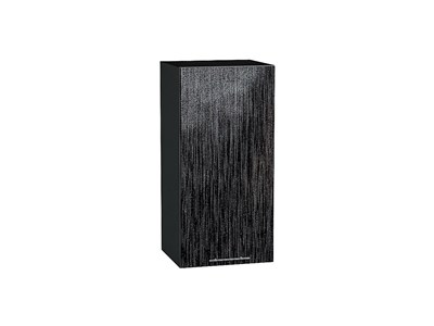 Шкаф верхний с 1-ой дверцей Валерия-М Graphite, Черный металлик дождь, 720, 350 В*Ш*Г 716*350*318, фасад МДФ  Черный металлик дождь, корпус  Graphite ms2510VVT_65475