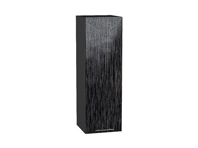 Шкаф верхний с 1-ой дверцей Валерия-М Graphite, Черный металлик дождь, 920, 300 В*Ш*Г 920*300*318, фасад МДФ  Черный металлик дождь, корпус  Graphite ms2510VVT_40087