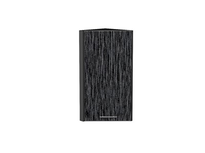 Шкаф верхний торцевой Валерия-М Graphite, Черный металлик дождь, 720 В*Ш*Г 716*300*304, фасад МДФ  Черный металлик дождь, корпус  Graphite ms2510VVT_49043