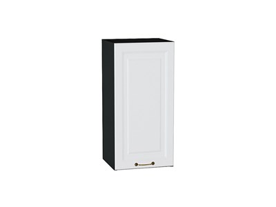 Шкаф верхний с 1-ой дверцей Ницца Graphite, Белый, 720, 350 В*Ш*Г 716*350*318, фасад МДФ  Белый, корпус  Graphite ms2510VVT_65491
