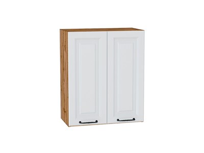 Шкаф верхний с 2-мя дверцами Ницца Дуб Вотан, Blanco, 720, 600 В*Ш*Г 716*600*318, фасад МДФ  Blanco, корпус  Дуб Вотан ms2510VVT_64268
