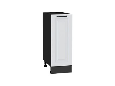 Шкаф нижний с 1-ой дверцей Ницца Graphite, Blanco, 300 В*Ш*Г 816*300*478, фасад МДФ  Blanco, корпус  Graphite ms2510VVT_44502