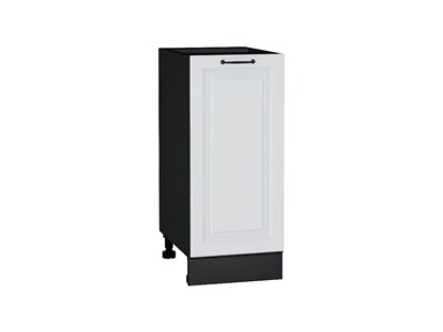 Шкаф нижний с 1-ой дверцей Ницца Graphite, Blanco, 350 В*Ш*Г 816*350*478, фасад МДФ  Blanco, корпус  Graphite ms2510VVT_65506