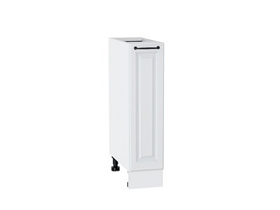 Шкаф нижний с 1-ой дверцей Ницца Белый, Blanco, 200 В*Ш*Г 816*200*478, фасад МДФ  Blanco, корпус  Белый ms2510VVT_66326