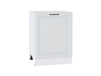Шкаф нижний с 1-ой дверцей Ницца Белый, Blanco, 600 В*Ш*Г 816*600*478, фасад МДФ  Blanco, корпус  Белый ms2510VVT_33726