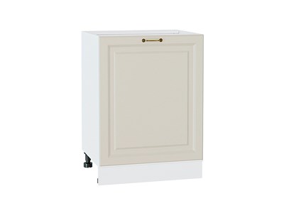 Шкаф нижний с 1-ой дверцей Ницца Белый, Агат, 600 В*Ш*Г 816*600*478, фасад МДФ  Агат, корпус  Белый ms2510VVT_54883