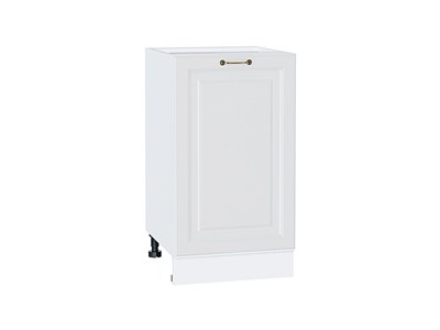 Шкаф нижний с 1-ой дверцей Ницца Белый, Белый, 450 В*Ш*Г 816*450*478, фасад МДФ  Белый, корпус  Белый ms2510VVT_54871