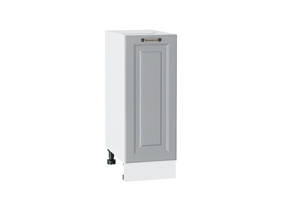 Шкаф нижний с 1-ой дверцей Ницца Белый, Графит, 300 В*Ш*Г 816*300*478, фасад МДФ  Графит, корпус  Белый ms2510VVT_54899