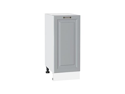 Шкаф нижний с 1-ой дверцей Ницца Белый, Графит, 350 В*Ш*Г 816*350*478, фасад МДФ  Графит, корпус  Белый ms2510VVT_65558