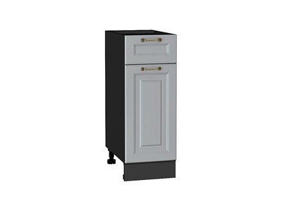Шкаф нижний с 1-ой дверцей и ящиком Ницца Graphite, Графит, 300 В*Ш*Г 816*300*478, фасад МДФ  Графит, корпус  Graphite ms2510VVT_54866